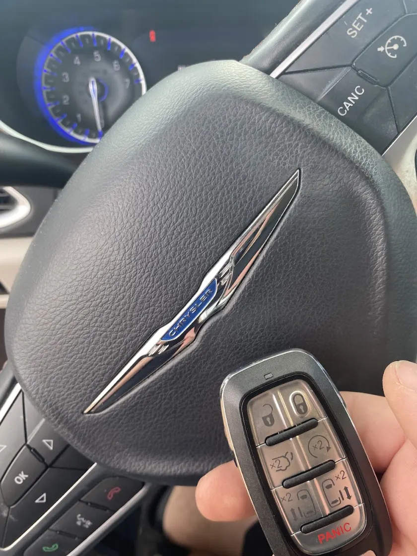 New smart key programmed for a Chrysler by TJ Lock and Key in Sioux Falls